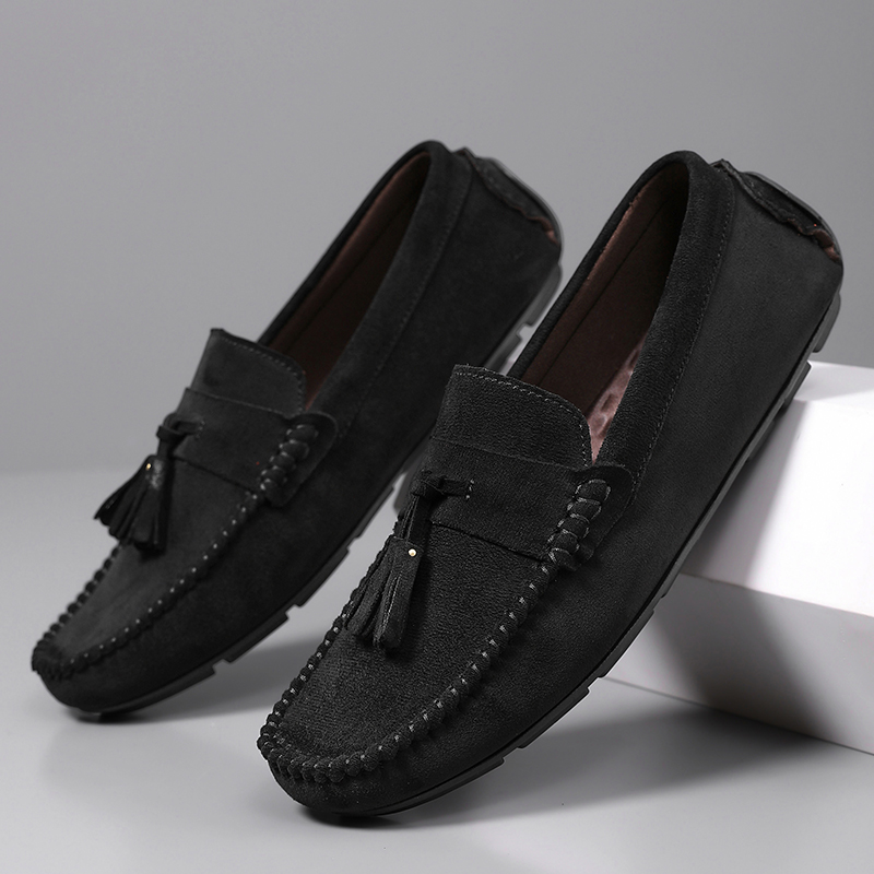 Men'S Shoes Hush Puppies - 클래식 태슬 남성 로퍼 편안한 스웨이드