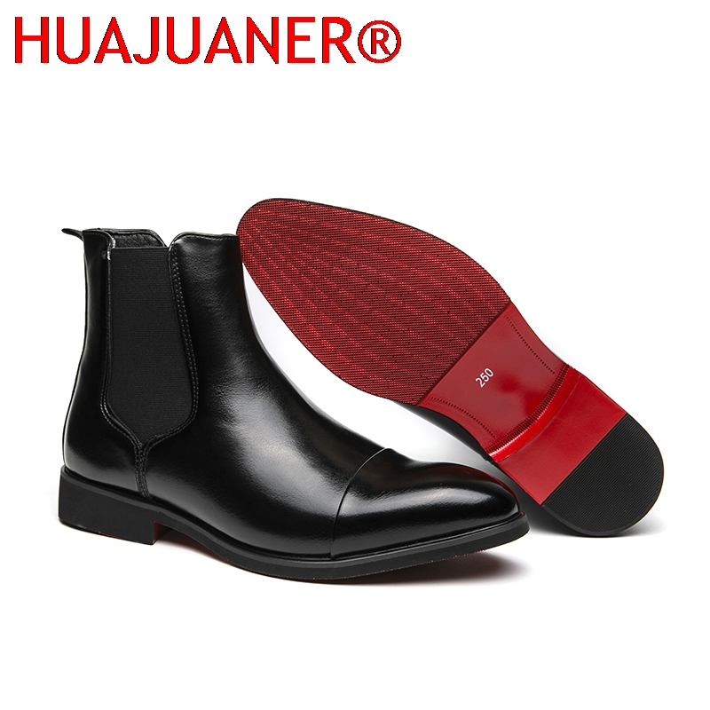 Men'S Shoes Hush Puppies - 영국 스타일 남성용 블랙 첼시 부츠