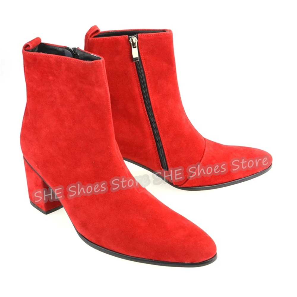 Men Shoes For Wedding - 남성용 하이탑 천연 가죽 첼시 부츠