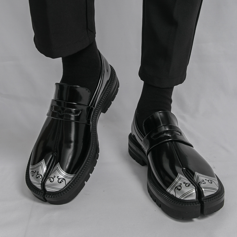 Men'S Shoes Japanese Brand - 패션 일본 스타일 스플릿 토 로퍼
