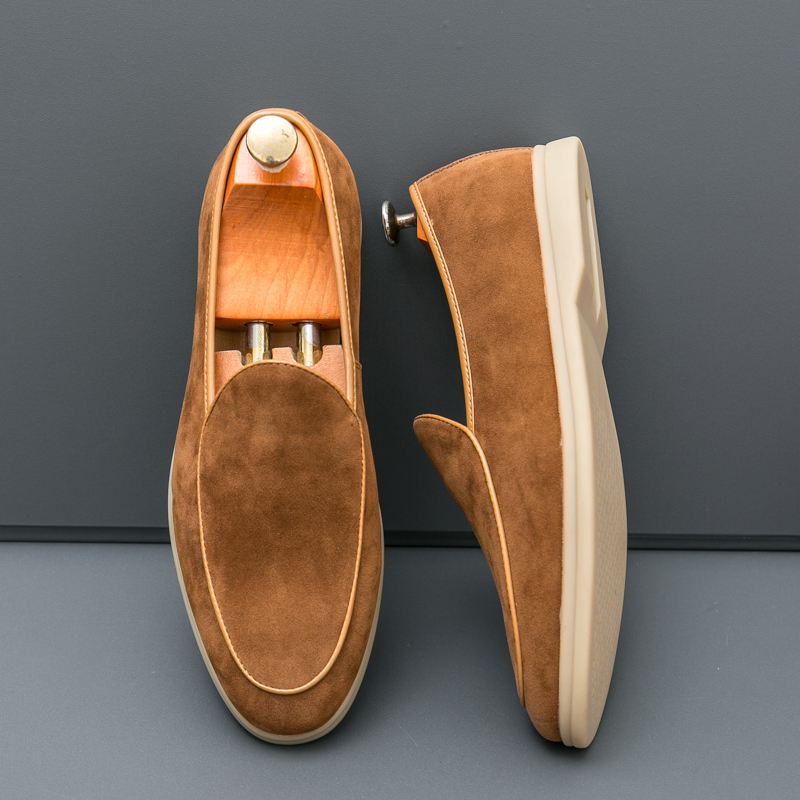 Men'S Shoes Quality Brands - 가을 고품질 스웨이드 남성 로퍼 간단한