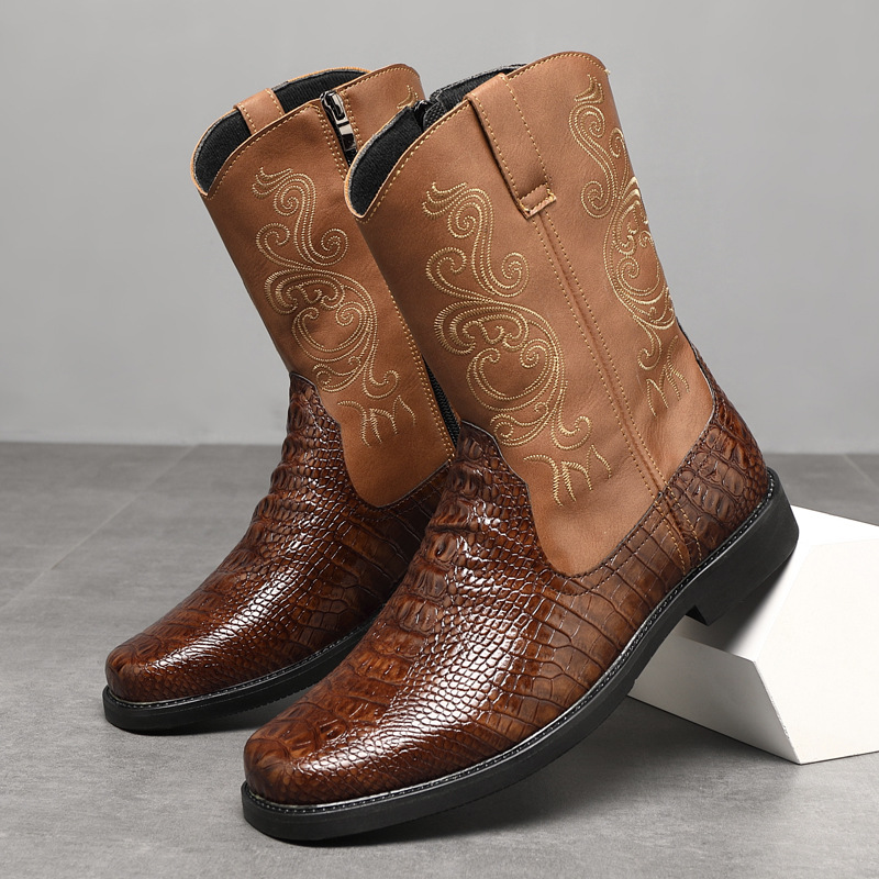 Men'S Shoes Wide Width - 남성 와이드 핏 톨 카우보이 부츠