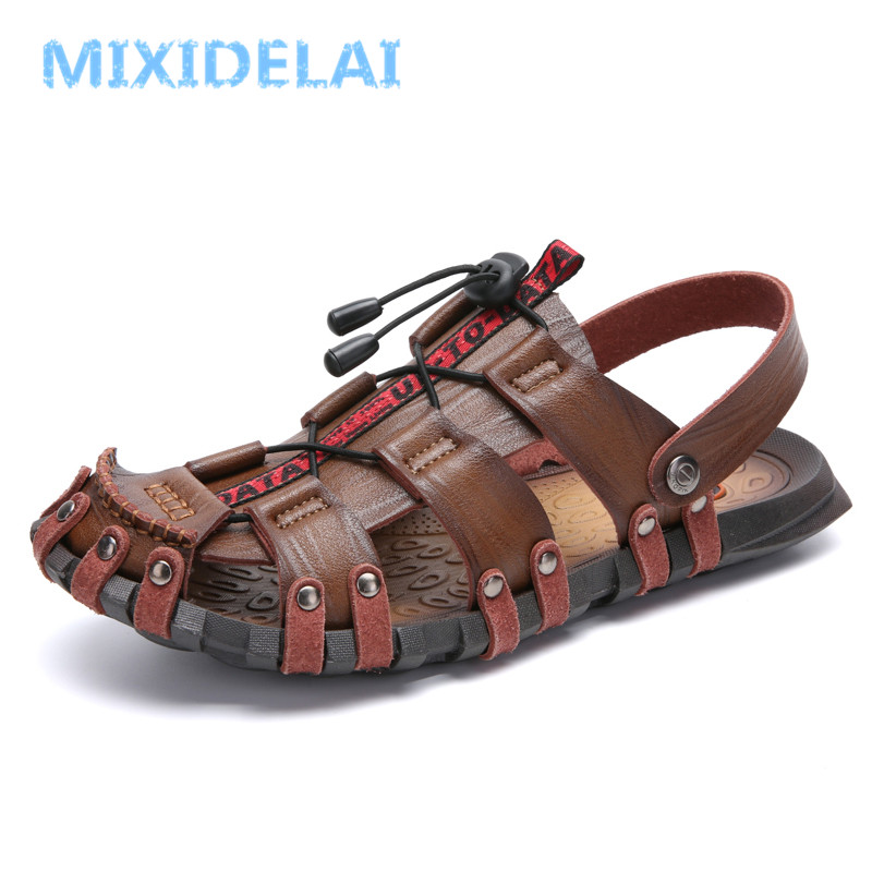 MIXIDELAI 새로운 핫 세일 남성 샌들 가죽 남성 - Men'S Shoes Clearance Sale 리뷰 및 가격