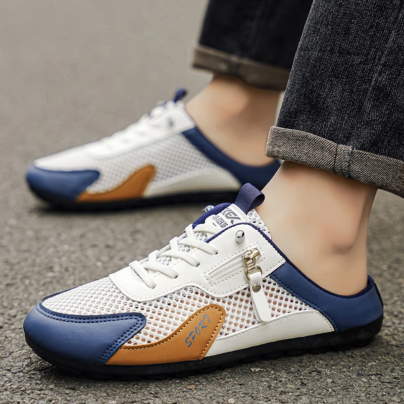 남성용 여름 슬리퍼 트렌디 플랫 바닥 통기성 캐주얼 실 - Men'S Shoes Casual Sneakers 리뷰 및 가격