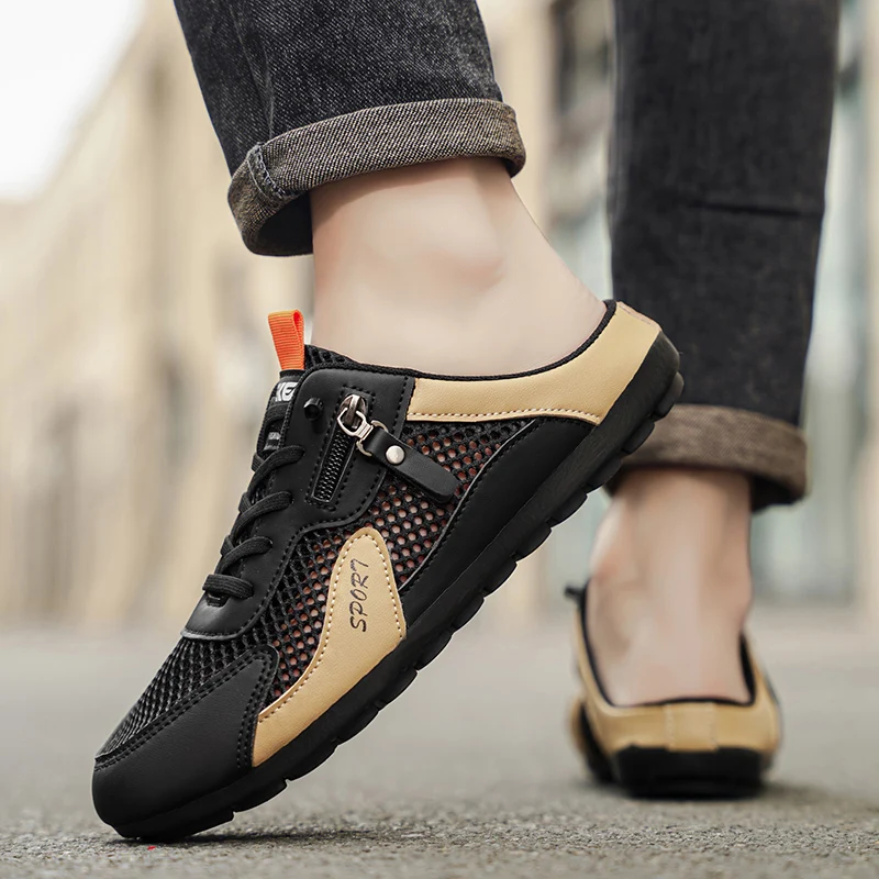 남성용 여름 슬리퍼 트렌디 플랫 바닥 통기성 캐주얼 실 - Men'S Shoes Casual Sneakers 리뷰 및 가격