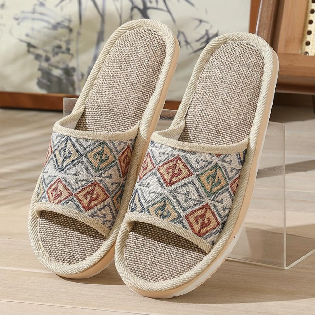 포시즌스 린넨 슬리퍼 커플용 통기성 실내 바닥 슬리퍼  - Men'S Shoes To Women'S 리뷰 및 가격