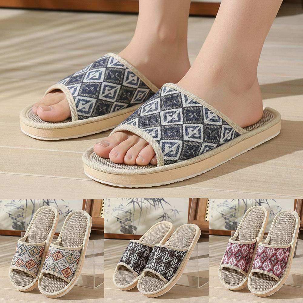 포시즌스 린넨 슬리퍼 커플용 통기성 실내 바닥 슬리퍼  - Men'S Shoes To Women'S 리뷰 및 가격