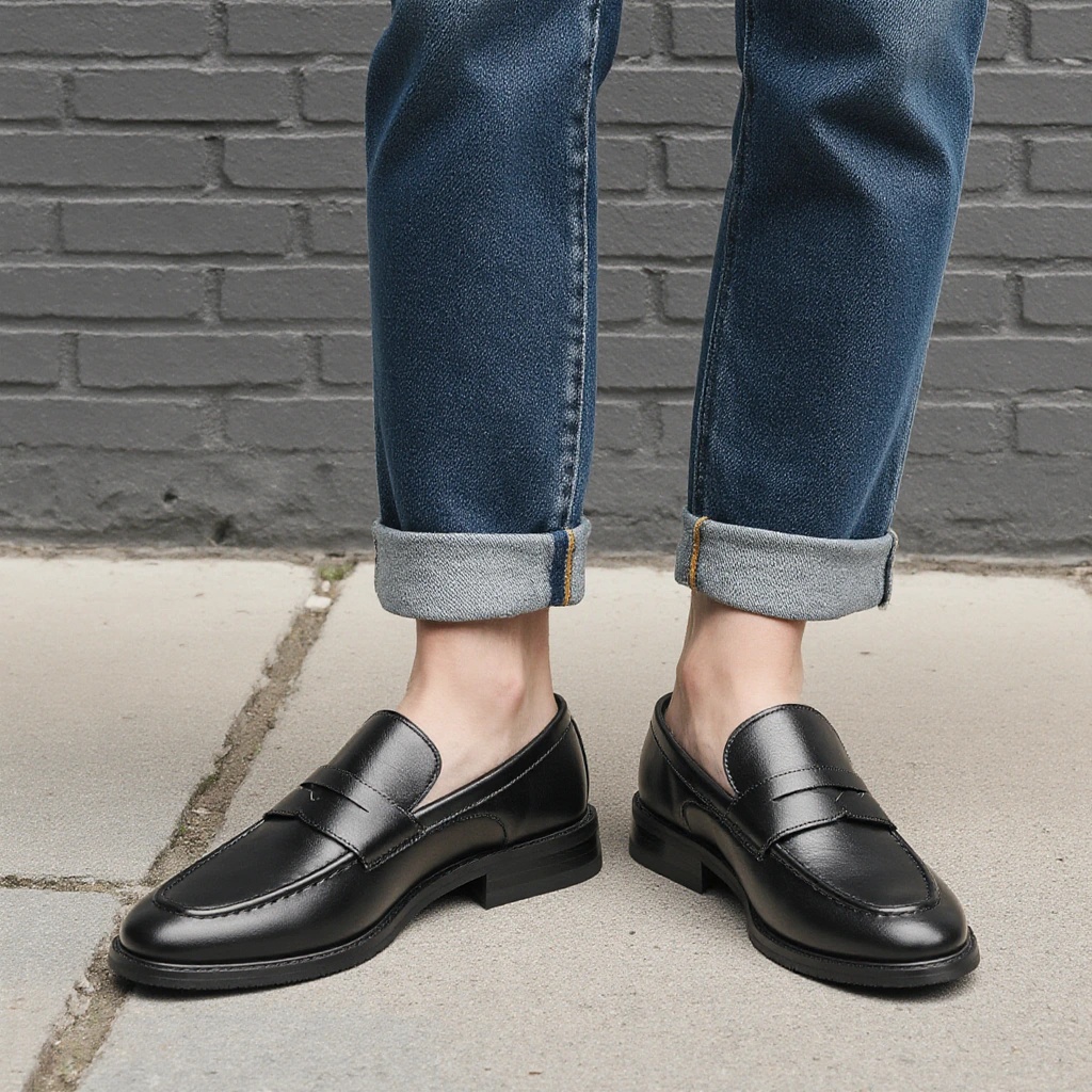 남성용 블랙 페니 로퍼 클래식 비즈니스 드레스 슈즈 슬 - Men'S Shoes Hush Puppies 리뷰 및 가격