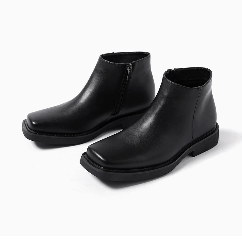 블랙 새로운 패션 남성 캐주얼 가죽 신발 가을 겨울 드 - Men'S Shoes Hush Puppies 리뷰 및 가격