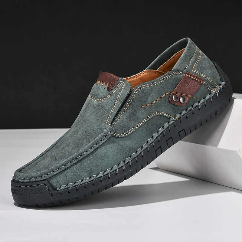 용수철 핸드메이드 남성용 신발, 편안한 슬립온 로퍼,  - Men'S Shoes Clearance Sale 리뷰 및 가격