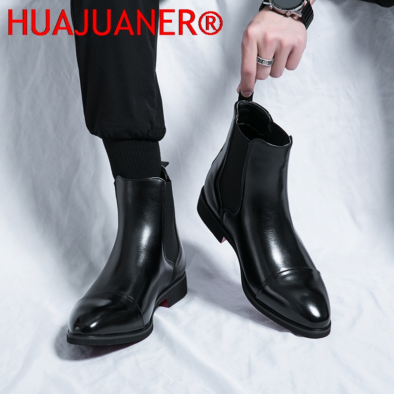 영국 스타일 남성용 블랙 첼시 부츠 여성용 천연 가죽  - Men'S Shoes Hush Puppies 리뷰 및 가격