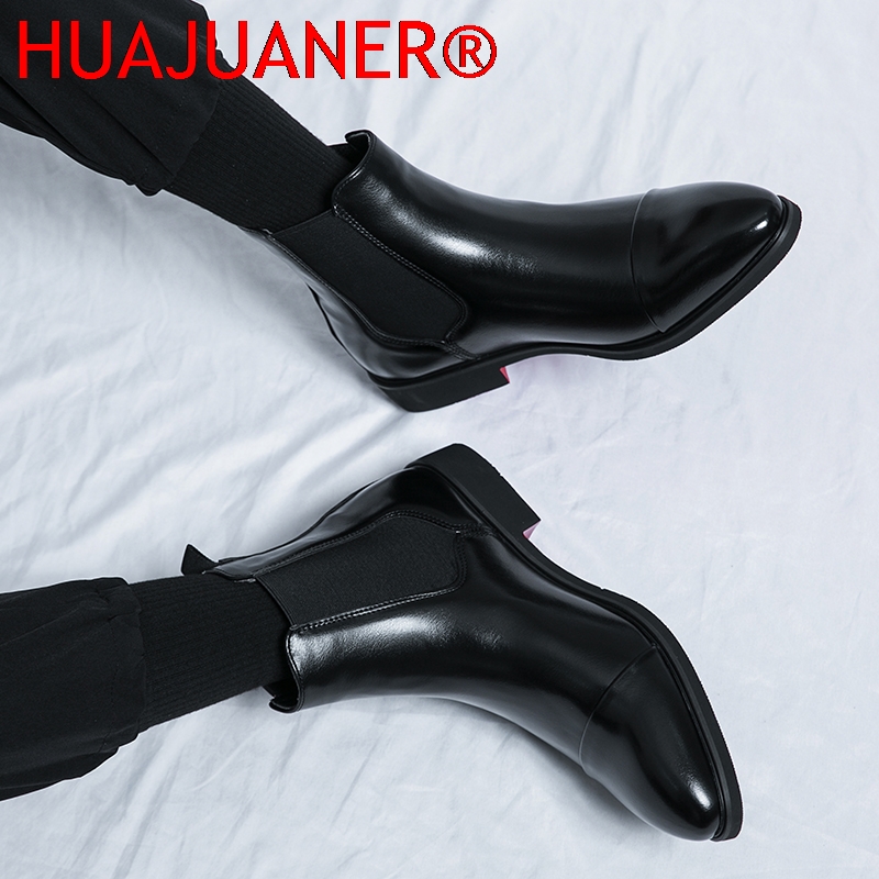 영국 스타일 남성용 블랙 첼시 부츠 여성용 천연 가죽  - Men'S Shoes Hush Puppies 리뷰 및 가격