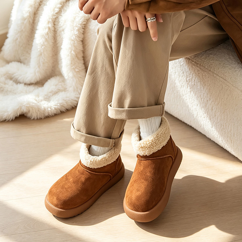 가을과 겨울용 남성용 스노우 부츠, 플리스 안감과 두꺼 - Men'S Shoes With Height Increase 리뷰 및 가격