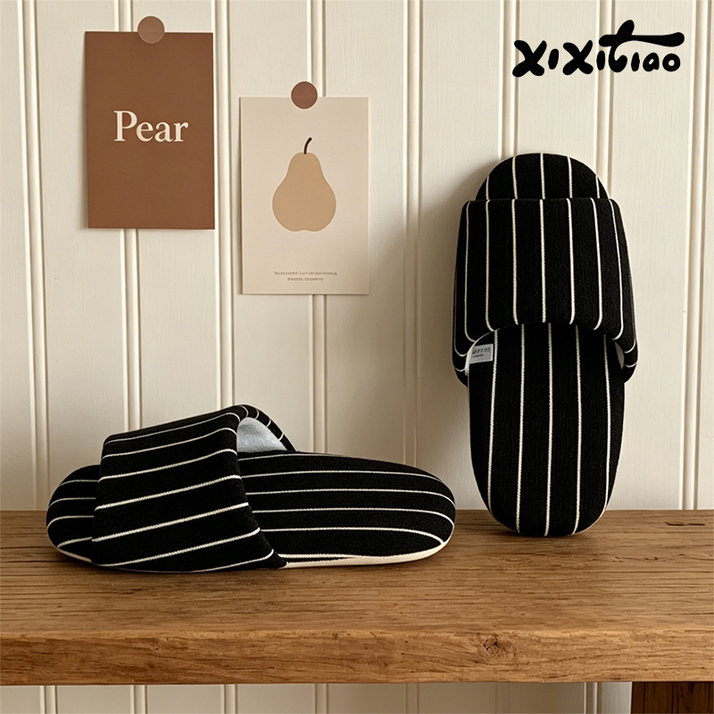 XIXITIAO 스트라이프 실내 슬리퍼 여성 남성 사계 - Men'S Shoes Lightweight 리뷰 및 가격
