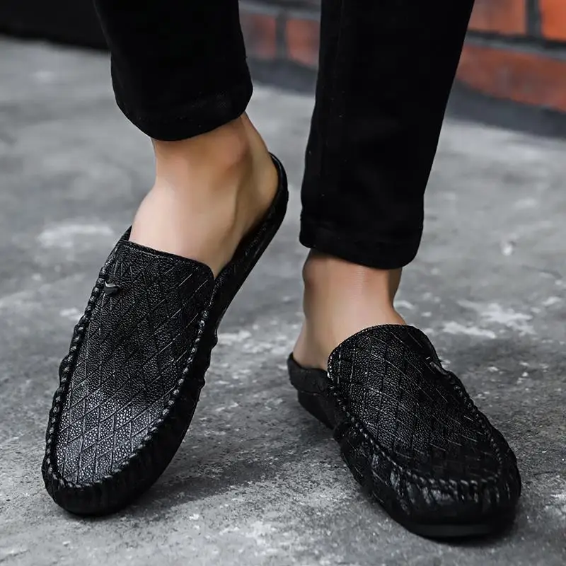 남성용 슬리퍼 슬립온 작업복 가죽 캐주얼 신발 저렴한  - Men'S Shoes Clearance Sale 리뷰 및 가격