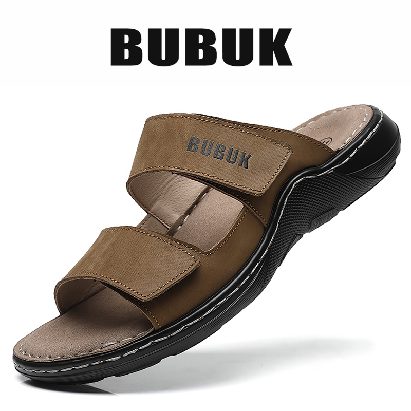 첫 번째 레이어 소가죽 남성용 스포츠 샌들, 오픈 토  - Men'S Shoes Hush Puppies 리뷰 및 가격