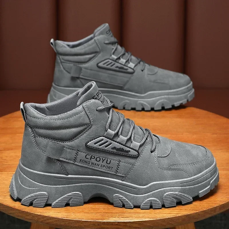 발목 부츠 남성 신발 봄 하이탑 방수 미끄럼 방지 작업 - Men'S Shoes With Height Increase 리뷰 및 가격