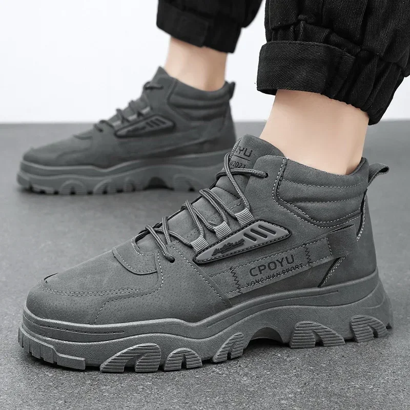 발목 부츠 남성 신발 봄 하이탑 방수 미끄럼 방지 작업 - Men'S Shoes With Height Increase 리뷰 및 가격