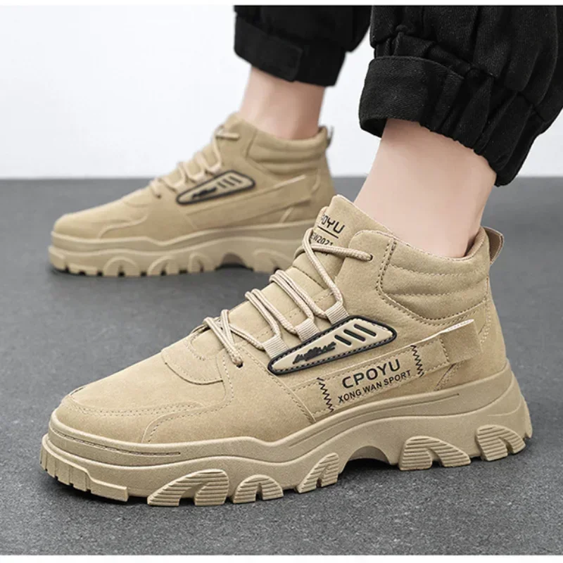 발목 부츠 남성 신발 봄 하이탑 방수 미끄럼 방지 작업 - Men'S Shoes With Height Increase 리뷰 및 가격