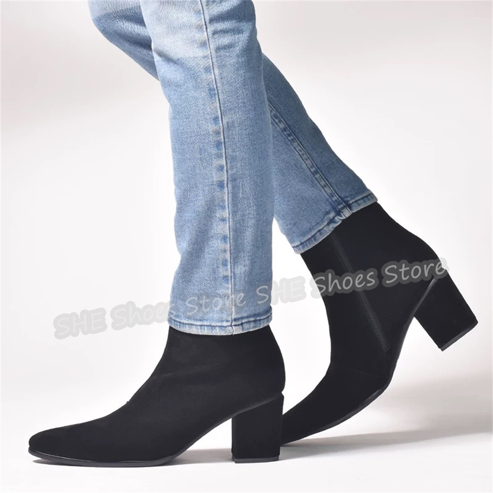 남성용 하이탑 천연 가죽 첼시 부츠 레트로 라운드 토  - Men Shoes For Wedding 리뷰 및 가격