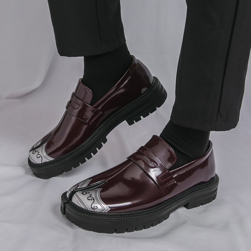 패션 일본 스타일 스플릿 토 로퍼 브랜드 비즈니스 두꺼 - Men'S Shoes Japanese Brand 리뷰 및 가격