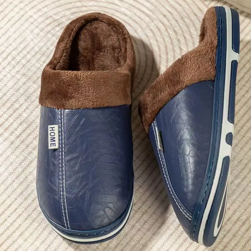 남성용 빅사이즈 겨울 슬리퍼 실내 PU 가죽 홈 방수  - Men'S Shoes Hush Puppies 리뷰 및 가격