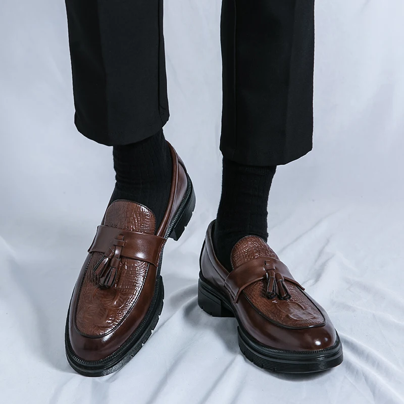 남성 신발 가죽 남성 패션 봄 술 로퍼 핫 세일 수제  - Men'S Shoes Clearance Sale 리뷰 및 가격