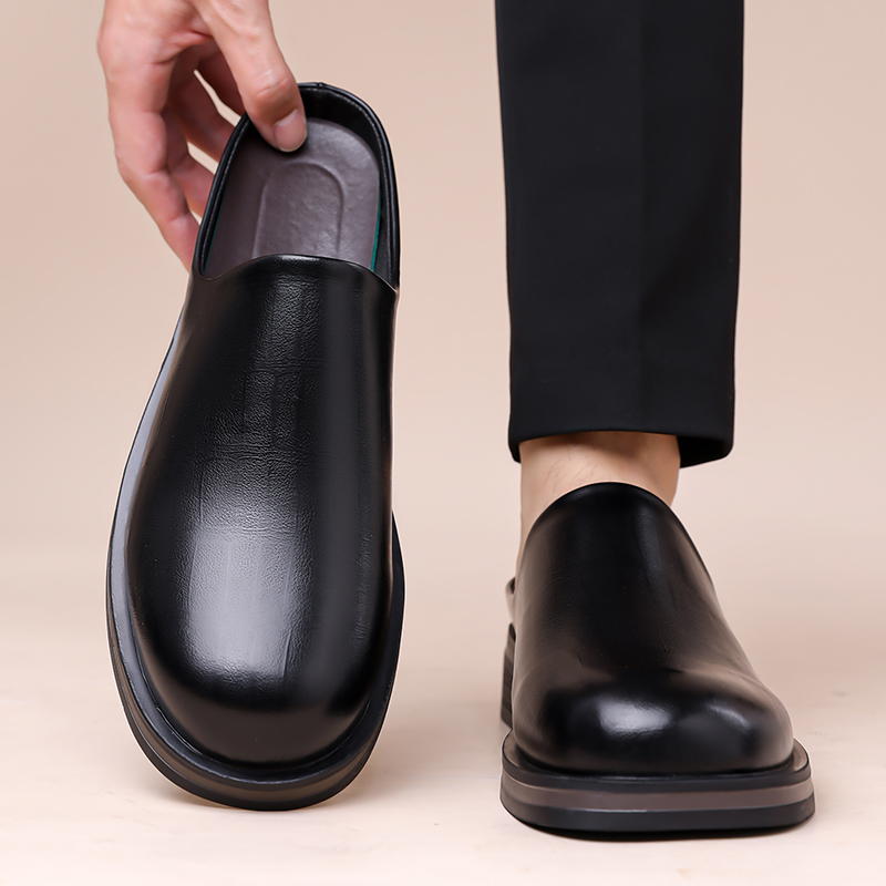 남성 슬립온 하프 슬리퍼, 두꺼운 밑창 광택 캐주얼 가 - Men'S Shoes Hush Puppies 리뷰 및 가격
