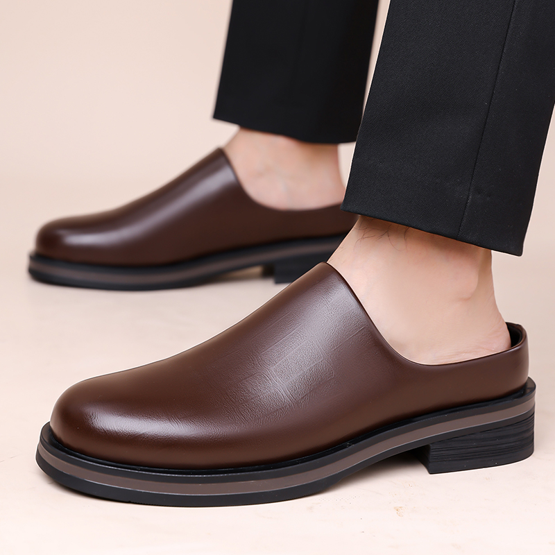 남성 슬립온 하프 슬리퍼, 두꺼운 밑창 광택 캐주얼 가 - Men'S Shoes Hush Puppies 리뷰 및 가격