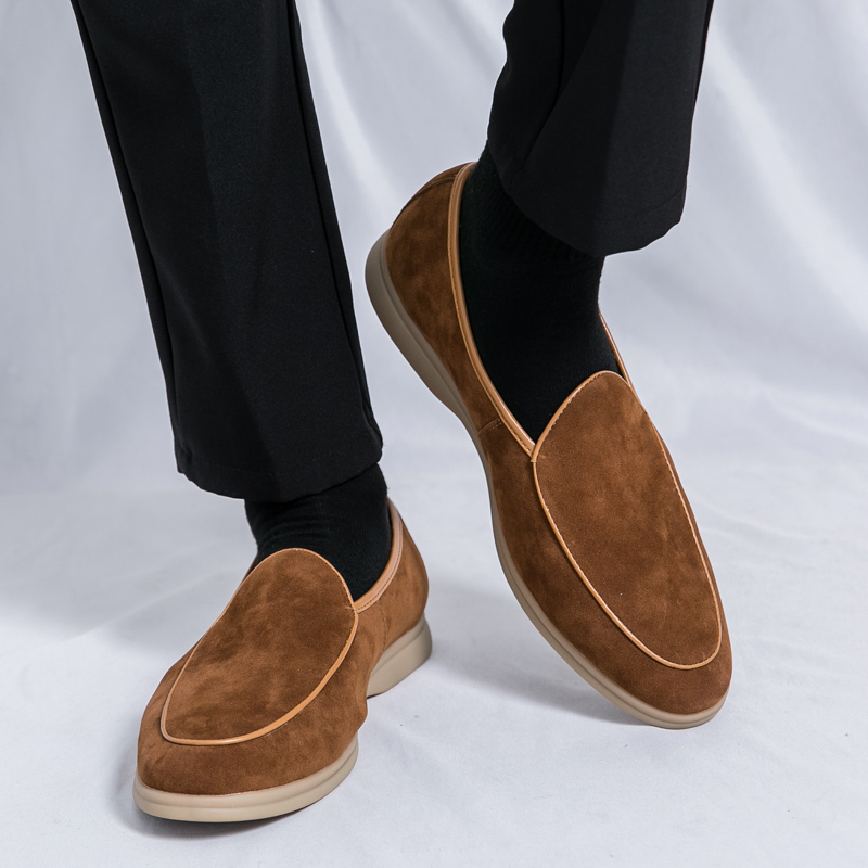 가을 고품질 스웨이드 남성 로퍼 간단한 플랫 캐주얼 신 - Men'S Shoes Quality Brands 리뷰 및 가격