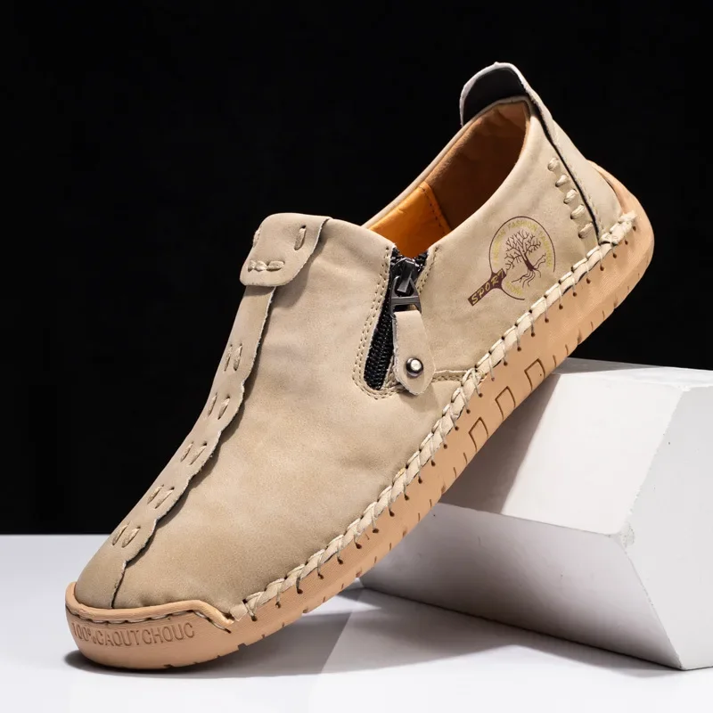 남성용 핸드메이드 가죽 신발, 캐주얼 슬립온 로퍼, 통 - Men'S Shoes Clearance Sale 리뷰 및 가격