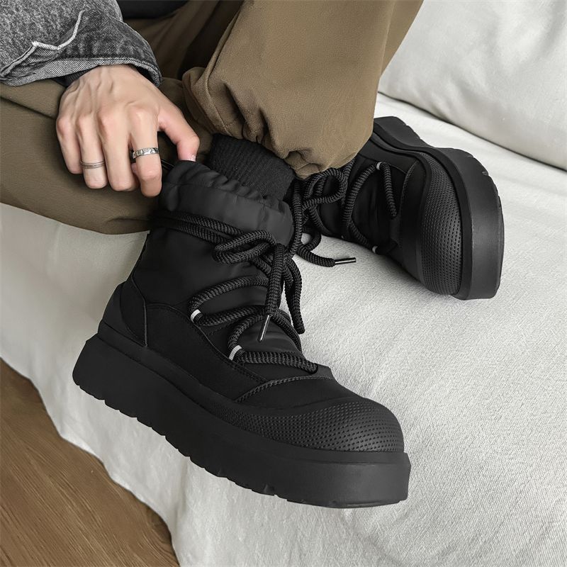 디자이너 신상 남성용 스노우 부츠 겨울용 하이탑 앵클  - Men'S Shoes Hush Puppies 리뷰 및 가격