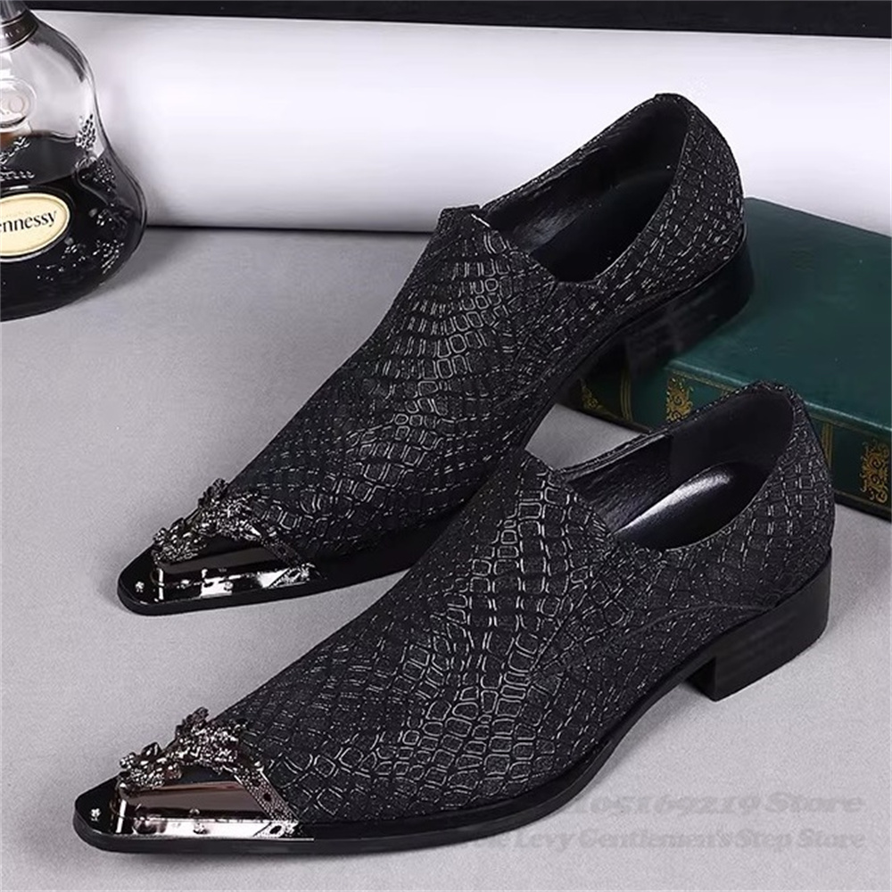 금속 뾰족한 발가락 남성 캐주얼 가죽 신발 바 무대 런 - Men Shoes For Wedding 리뷰 및 가격