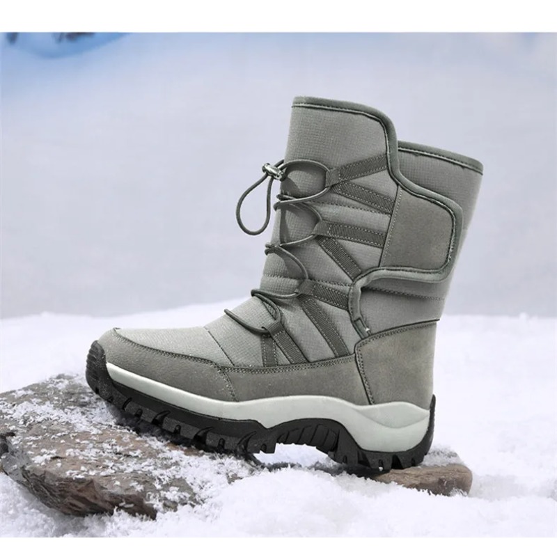 남성용 따뜻한 플러시 커플 스노우 부츠 아웃도어 미끄럼 - Hiking Boot Waterproof 리뷰 및 가격