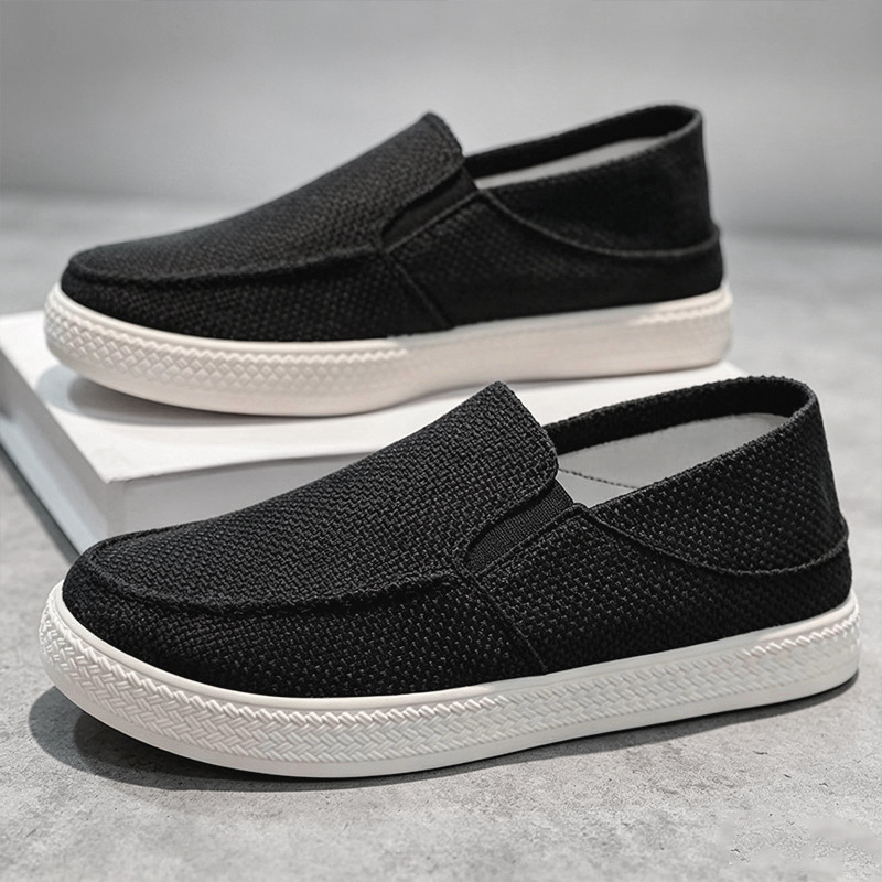 남성 린넨 슬립온 로퍼 통기성 있는 직조 원단 갑피 내 - Men Shoes Everyday 리뷰 및 가격