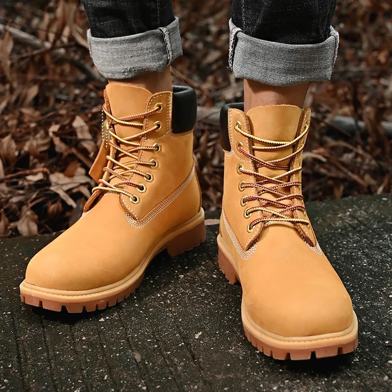 남성용 하이탑 부츠 고품질 여성 가죽 신발 패션 아웃도 - Men Shoes Everyday 리뷰 및 가격