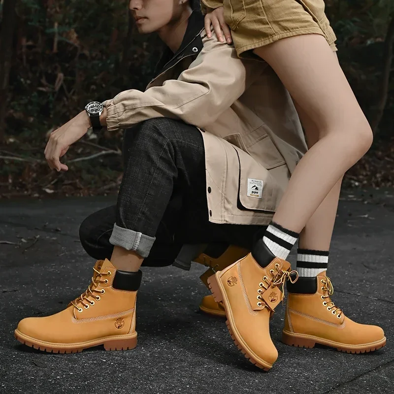 남성용 하이탑 부츠 고품질 여성 가죽 신발 패션 아웃도 - Men Shoes Everyday 리뷰 및 가격