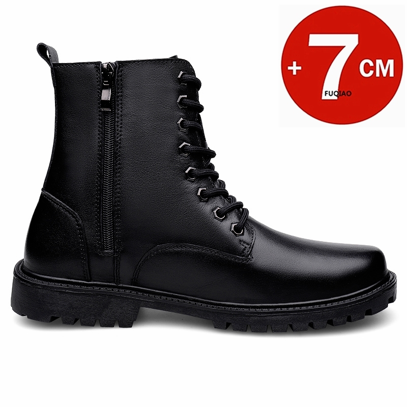 남성용 6cm 키높이 가죽 부츠 겨울 플리스 안감 따뜻 - Men'S Shoes With Height Increase 리뷰 및 가격